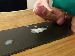 Cum Twice Ruined Orgasm on Table