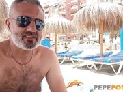 Perla gives a BIRTHDAY GIFT to a mature dude: Sex with the MILF of MILFs!