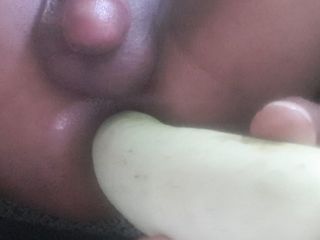 Play with Huge vegetable