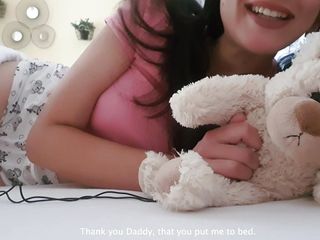 Look Daddy, how good I hump that teddybear! ASMR Roleplay