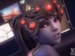 Widowmaker Riding You While Watching Mercy Porn (Close Up)