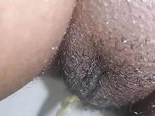 Pussy, Closed, Herself, Pee Squirt