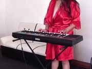 Sexy Girl Plays The Piano Erotica