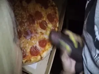 MILF, Cum, Guy, Pizza