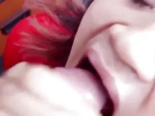 18 Year Old, Cumshot in Mouth, Wife