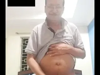 Huge cock Grandpa cumming a lot