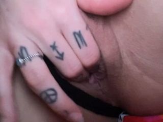 Finger a Girl, Fingering a Girl, Close up, Tattoo