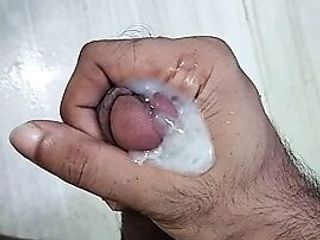 Hand job cum out show before...