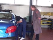 German mechanic get a lot of comes in one day#1