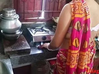 Red Saree Kitchen Sex In Sonali (Official Video By Villagesex91)