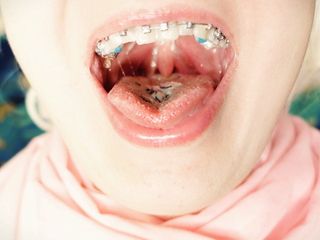 Food Fetish, Fucking a Dildo, Girl with Braces, Food