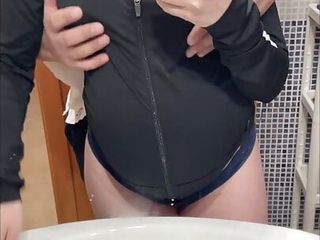 With My Stepfather In The Bathroom, He Touchs My Pussy How I Like It