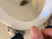 pee on the school toilet