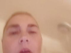 Mature BBW Playing with Herself Alone in the Shower