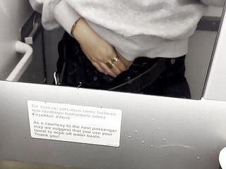 Hot I Masturbate In The Toilets Of The Plane - Jasmine Sweetarabic