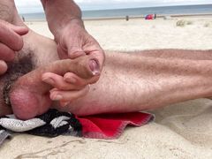 Cum on beach