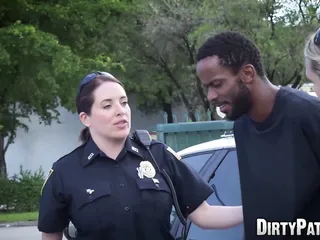 Busty Police Officers Ir Banged In The Middle Of The Street