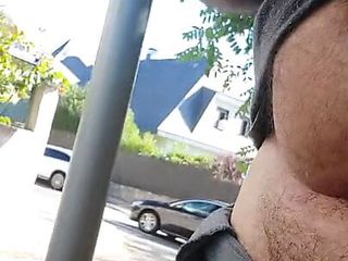 Walking Down The Street With My Dick Outdoors 5
