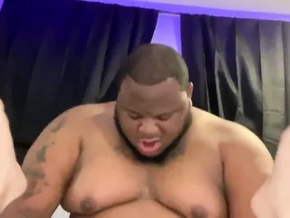 Black man chubby...