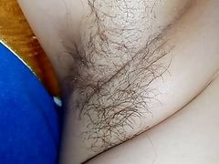 Mom fucks her cunt with a dildo and her wet pussy