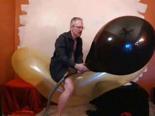 Balloonbanger 78) Giant Blimp Part 2 Plus Big Long Neck Balloon Jerk