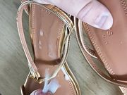 Gold asos sandals fucked and cummed