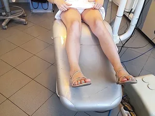 Female Dentist, Sexy Dentist, Amateur, Pussy Fingering Orgasm