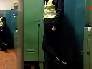 Security Guard in Locker Room