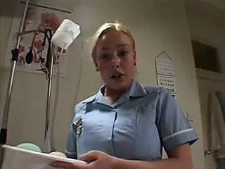 Two british nurses soap up and...
