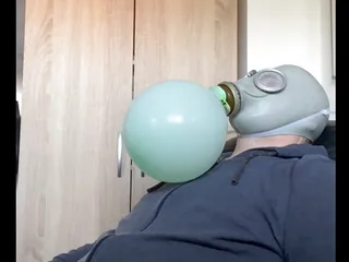 bhdl n v a gasmask breathplay training with ballon