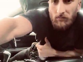 quick car wank and a messy load