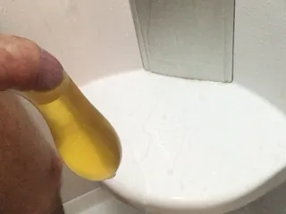 Huge piss in condom