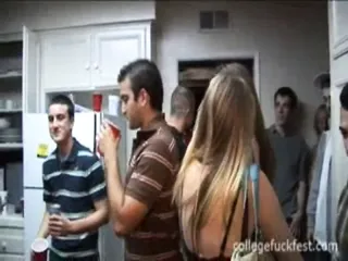 Coed whore fucking as others watch...