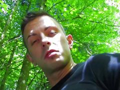 Meeting a Sexy Brunette in the Forest Makes the Guy Motivated for Outdoor Anal Sex