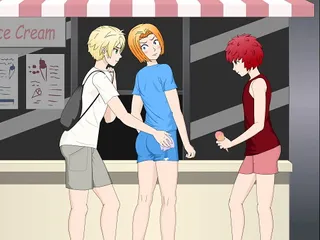 Three Guys Masturbate Hentai Yaoi Gay Porn
