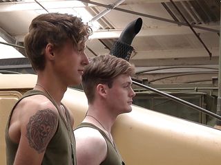 Army Recruits Mickey Taylor And Leo Rain Fuck Colby Parker