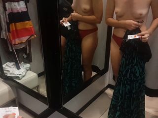 Watching A Sexy Friend In The Fitting Room