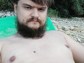 Me on the unofficial nudist beach