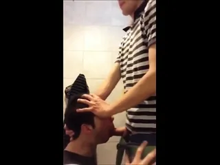 University Bathroom Face Fucking And Cum Swallowing