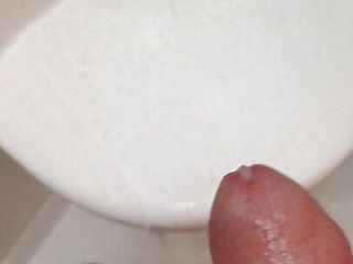 Cum without hands in shower...