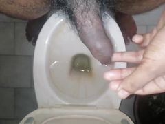 Afternoon in bathroom fun black cock touch XXX 