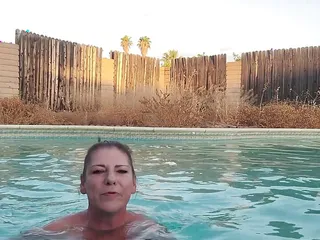 Fun, Swimming Pool, Fake Tits, Big Titties