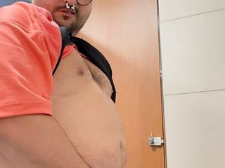 Bigbullboss load in airport toilets with...