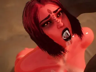 Succubus Gets Mouth Used - 3D Animation