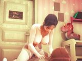 Hentai Uncensored - Stepmum having sex in girl room