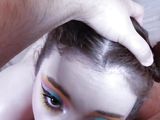 POV Ball Sucking Deepthroat Blowjob by Beautiful Girl in Hair Buns & Hot Makeup Gets Facial & Throatpie