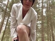 Julie nude at forest