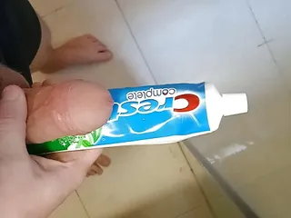 I fuck toothpaste with my ,...