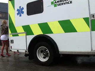 Two Guys Get The Fuck Of Their Lives By Two Babes In An Ambulance