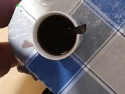 Masturbate cumshot in coffee